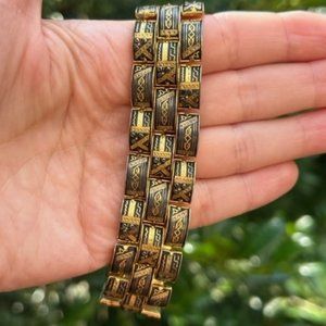 VTG DAMASCENE Spain 3-Row Link BRACELET